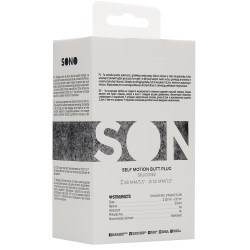 Sono Plug anal silicone SELF MOTION 8 x 4 cm noir